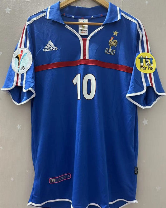 Camiseta Retro ZIDANE ZINEDINE 2000-01 Francia