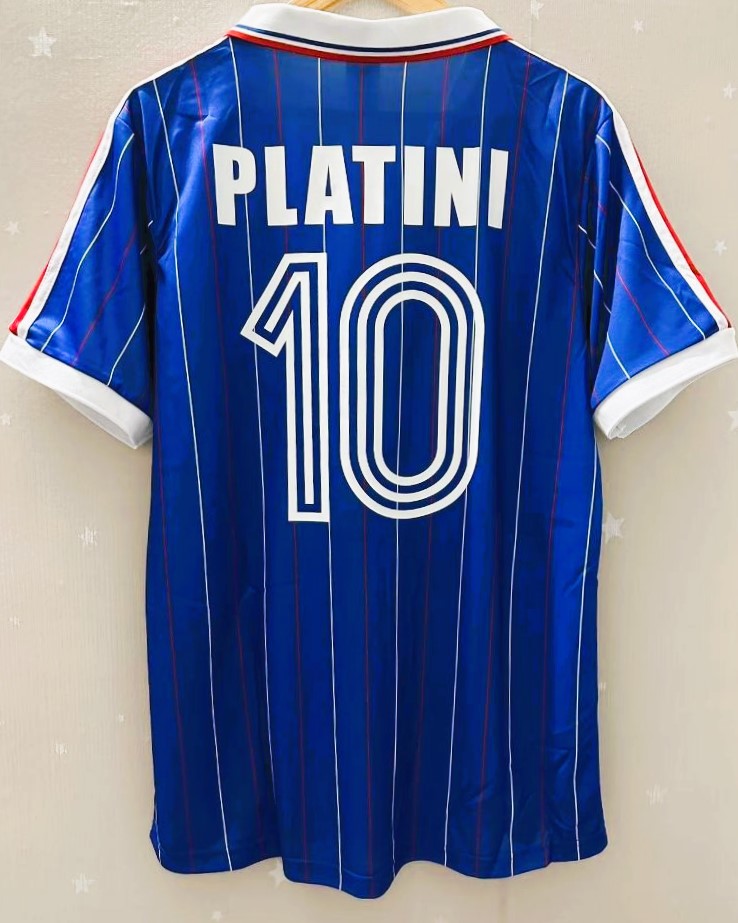Camiseta Retro PLATINI MICHEL 1982-83 Francia