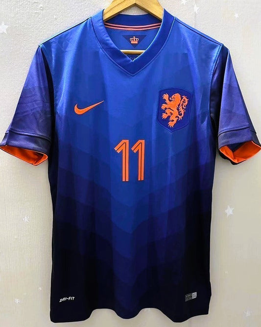 Camiseta Retro ROBBEN ARJEN 2014-15 Holanda