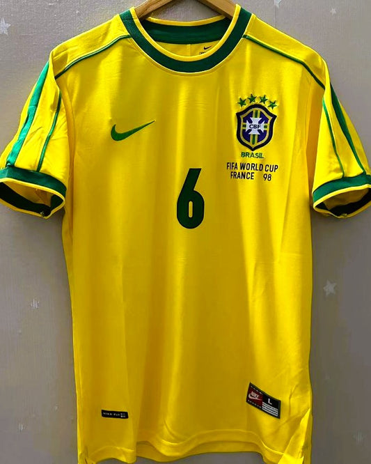 Camiseta Retro CARLOS ROBERTO 1998-99 Brasil