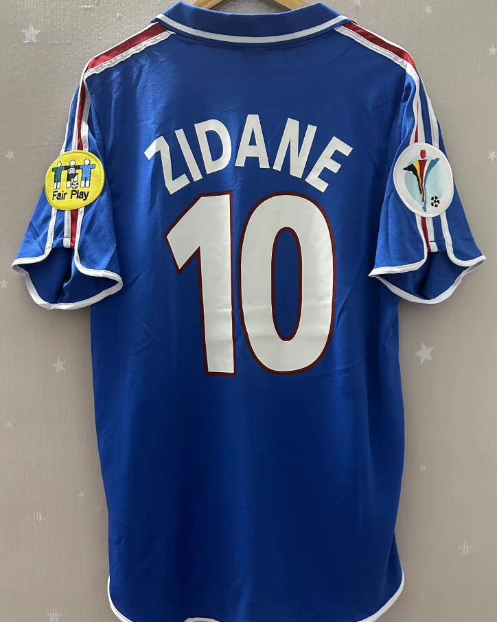 Camiseta Retro ZIDANE ZINEDINE 2000-01 Francia