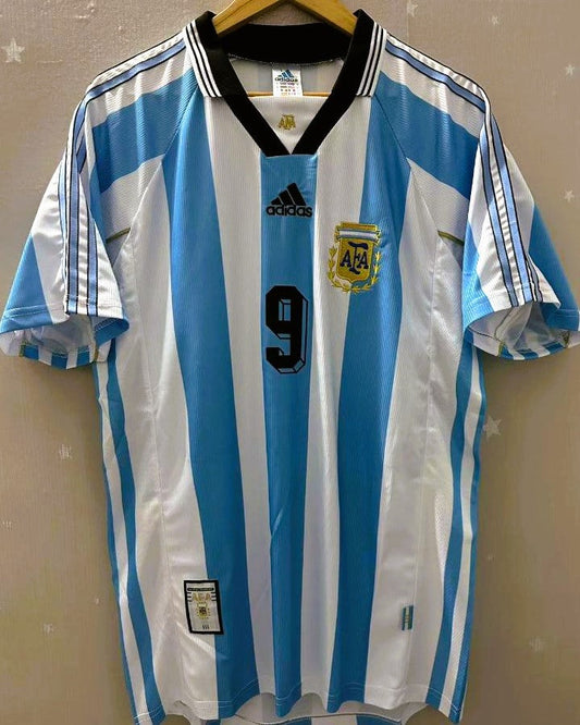 Camiseta Retro BATISTUTA GABRIEL OMAR 1998-99 Argentina
