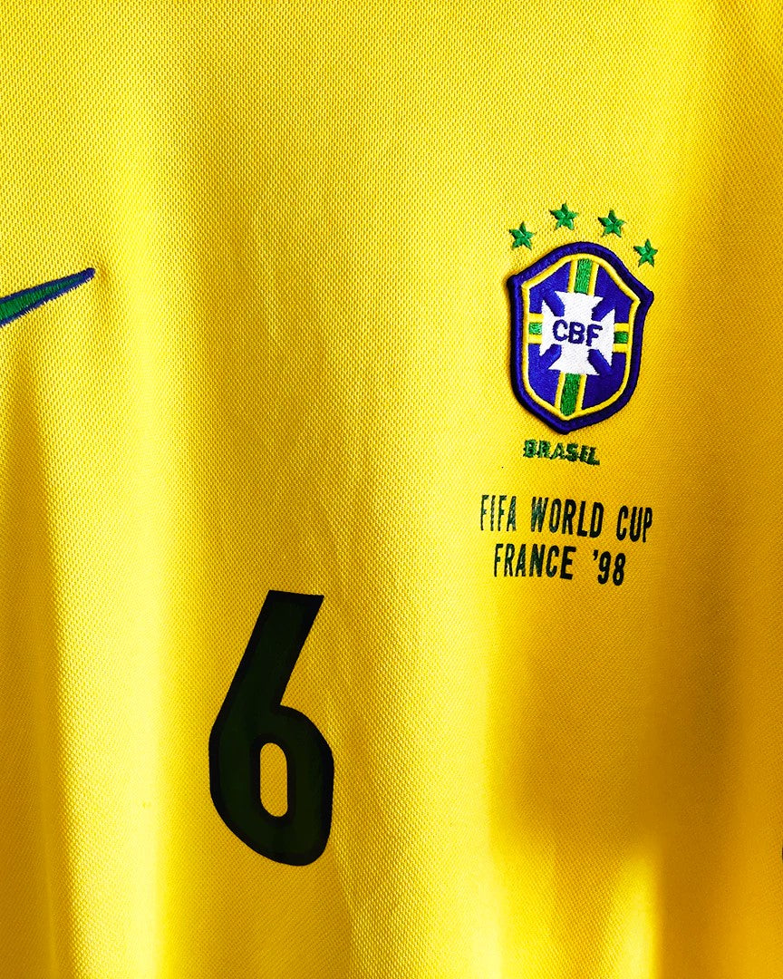 Camiseta Retro CARLOS ROBERTO 1998-99 Brasil