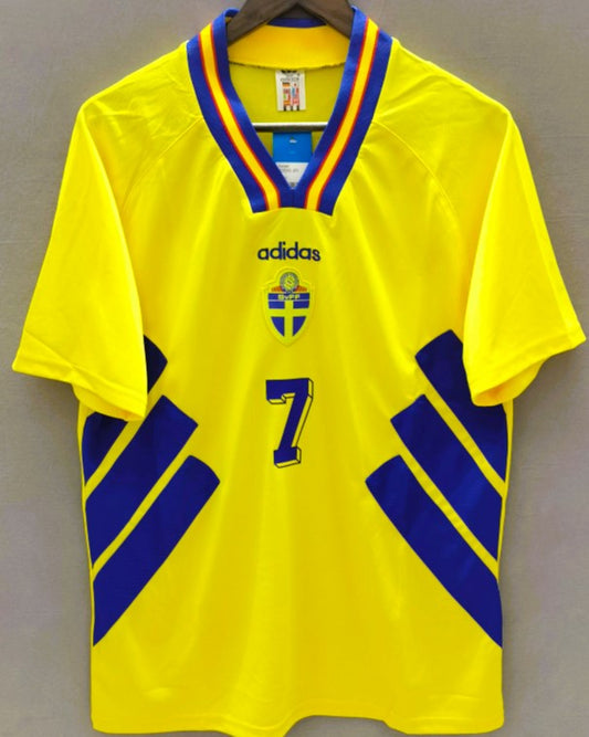 Camiseta Retro LARSSON HENRIK 1994-95 Suecia