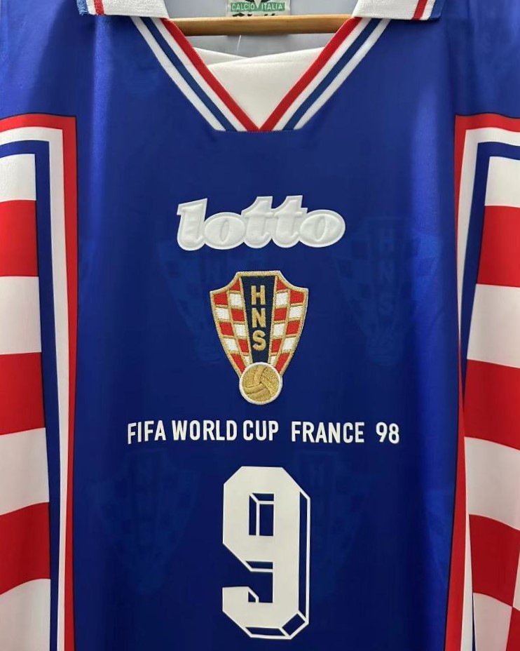 Camiseta Retro SUKER DAVOR 1998-99 Croacia