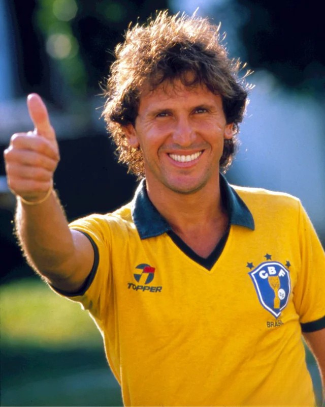Camiseta Retro ZICO 1988-89 Brasil