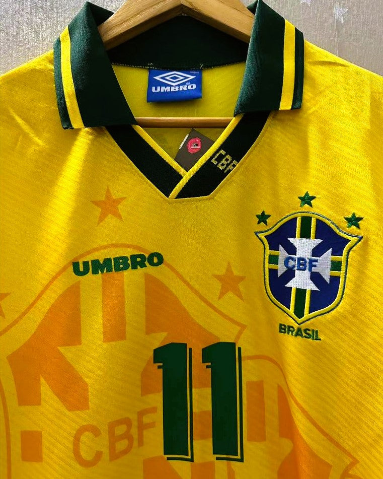 Camiseta Retro ROMARIO 1994-95 Brasil