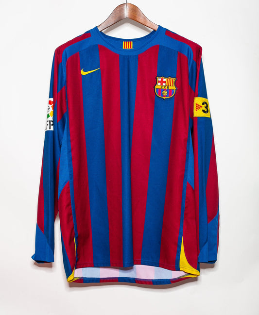 Camiseta Retro RONALDINHO Barcelona 2005/06 Manga Larga