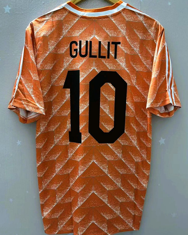 Camiseta Retro Holanda Gullit Países Bajos Retro Soccer Jersey