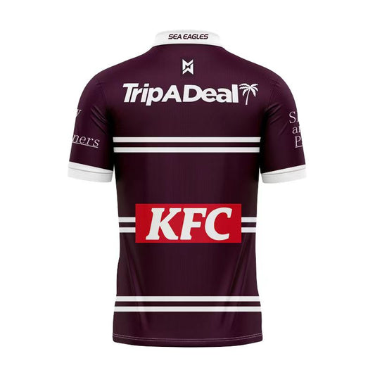 Camiseta Rugby Sea Eagles 2024 - Polo vista sobre fondo blanco
