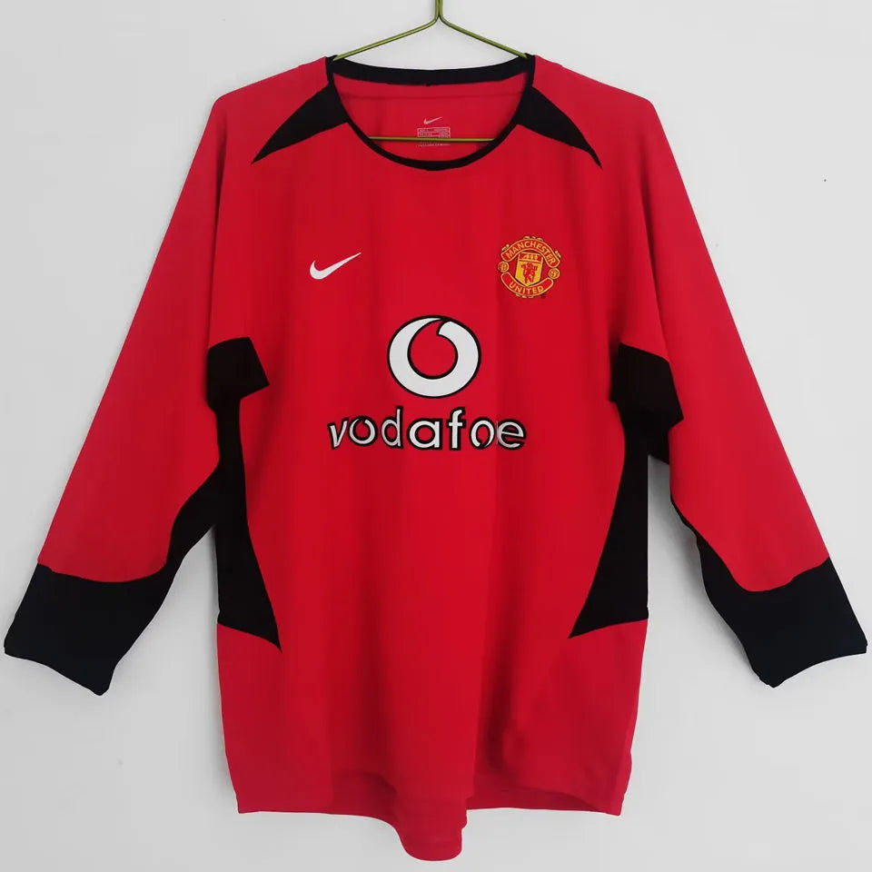 CAMISETA RETRO MANCHESTER UNITED Local MANGA LARGA 2002/2004