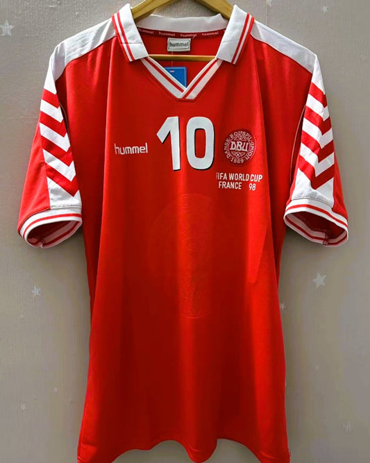 Camiseta Retro LAUDRUP MICHAEL 1998-99 Dinamarca