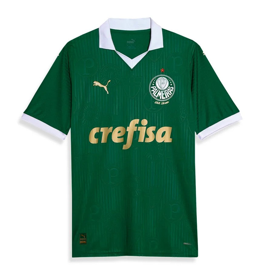 Camiseta Palmeiras local 2024/2025 vista sobre fondo blanco