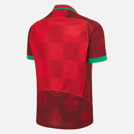 Camiseta Rugby Portugal local - RWC '23 vista sobre fondo blanco