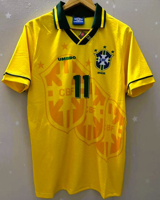 Camiseta Retro ROMARIO 1994-95 Brasil