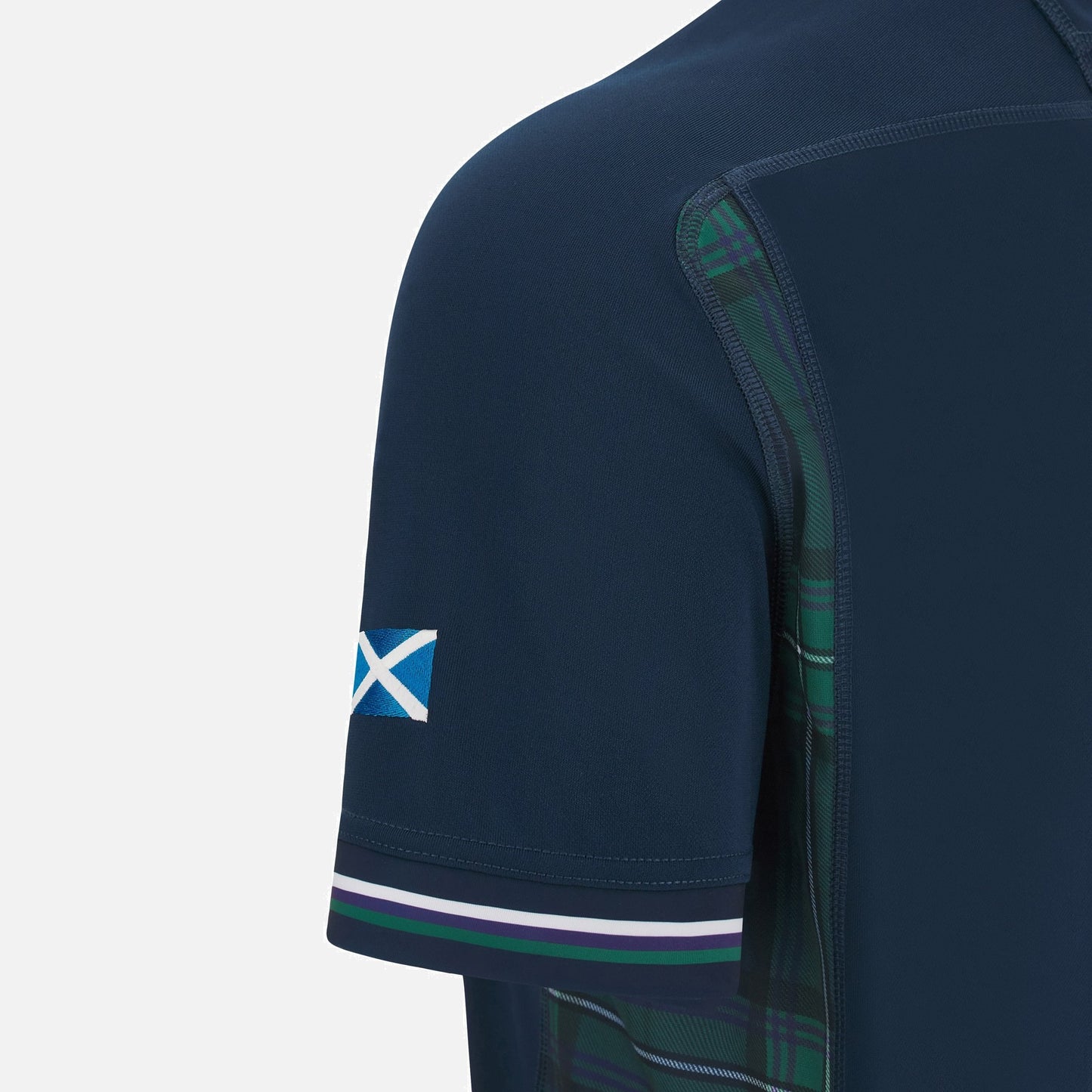 Camiseta Rugby Escocia local - RWC '23 vista sobre fondo blanco