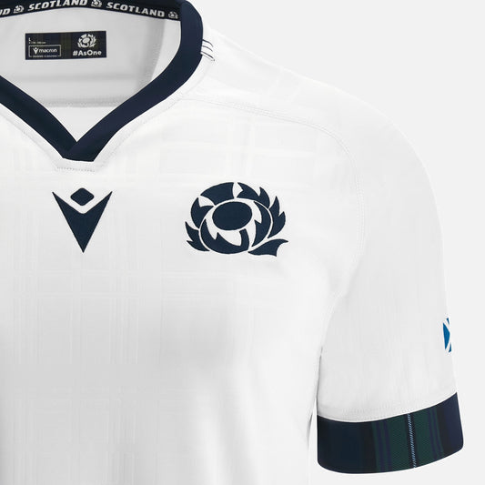 Camiseta Rugby Escocia alternativa - RWC '23 vista sobre fondo blanco