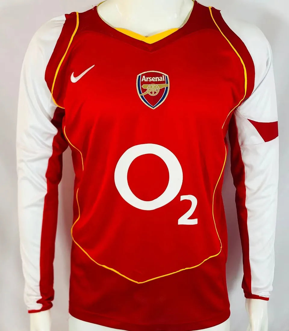 Camiseta retro Arsenal Local Manga Larga 2004/2005