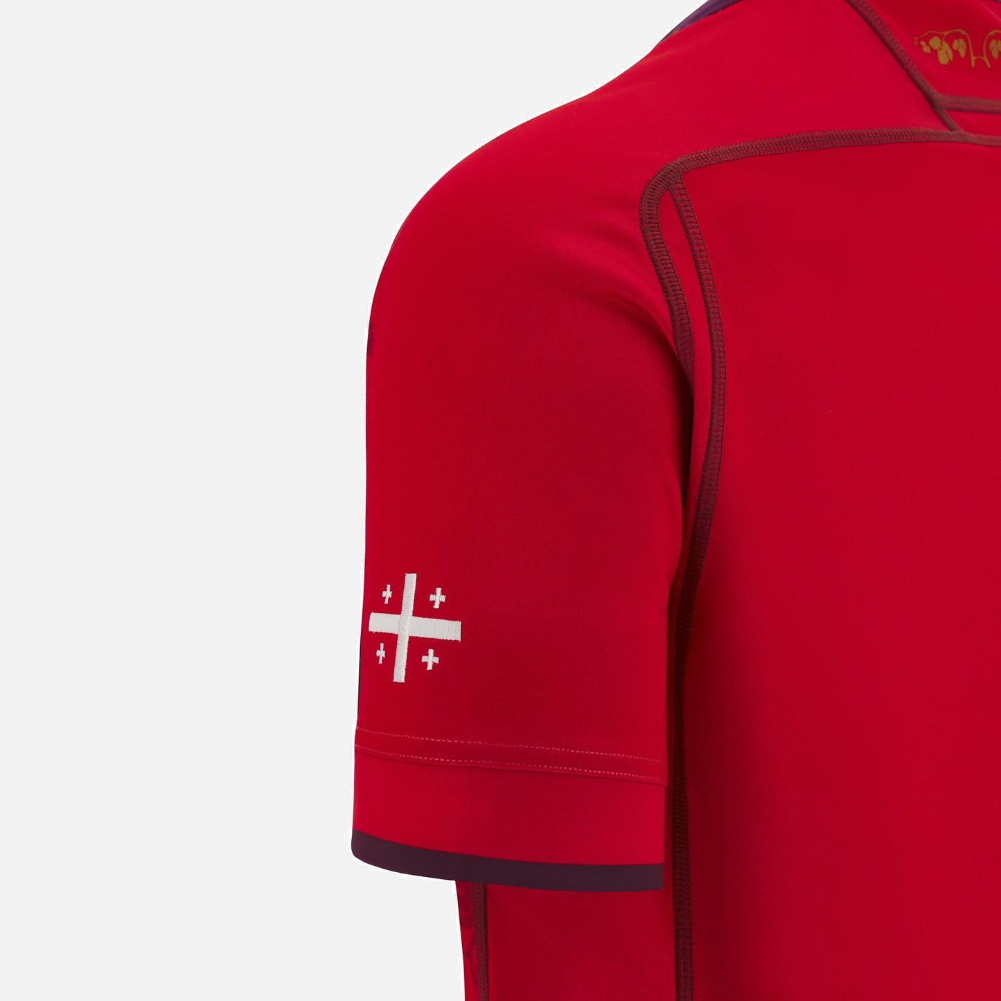 Camiseta Rugby Georgia local - RWC '23 vista sobre fondo blanco