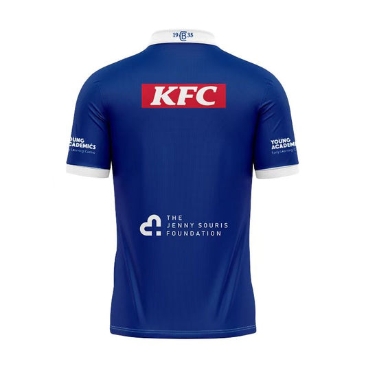 Camiseta Rugby Canterbury-Bankstown Bulldogs 2024 vista sobre fondo blanco