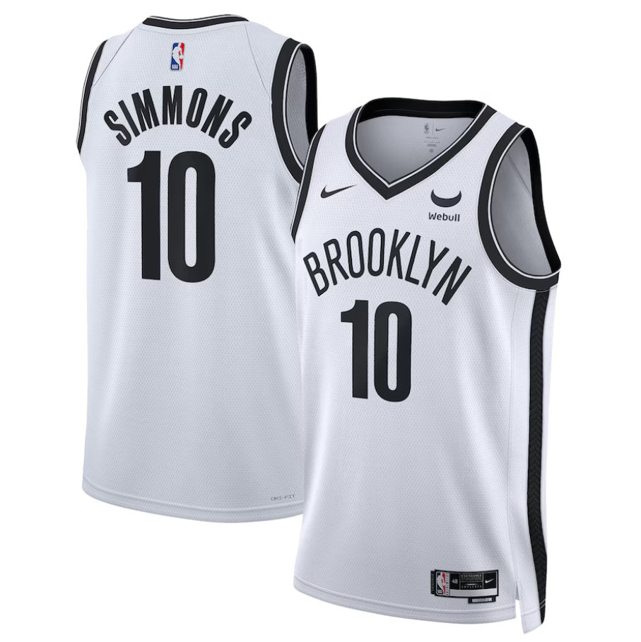 Camiseta Brooklyn Nets 2023/2024 vista sobre fondo blanco
