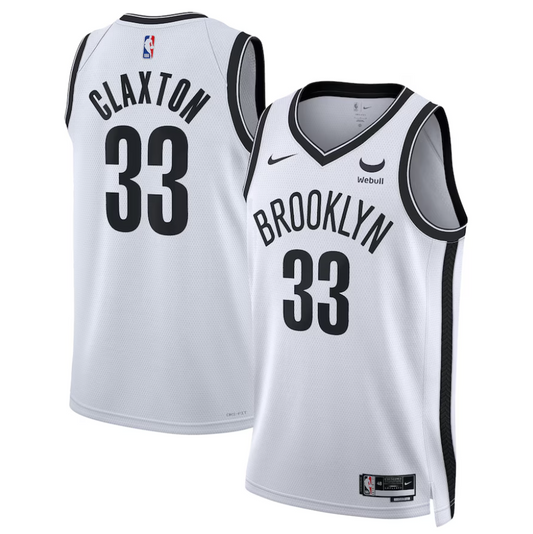 Camiseta Brooklyn Nets 2023/2024 vista sobre fondo blanco