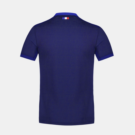 Camiseta Rugby Francia local - RWC '23 vista sobre fondo blanco