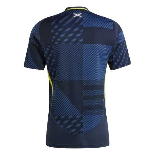 Camiseta Escocia local - Eurocopa 2024 vista sobre fondo blanco