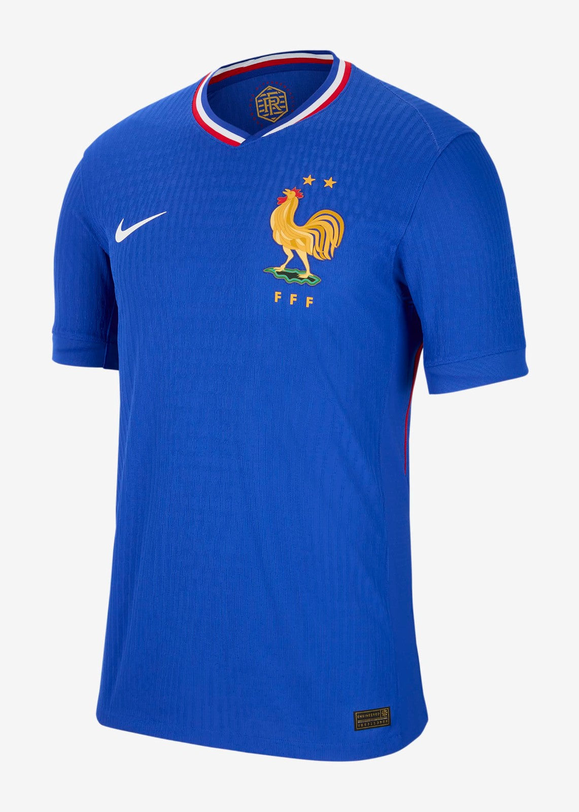 Camiseta Francia local - Eurocopa 2024 vista sobre fondo blanco
