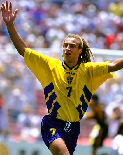 Camiseta Retro LARSSON HENRIK 1994-95 Suecia