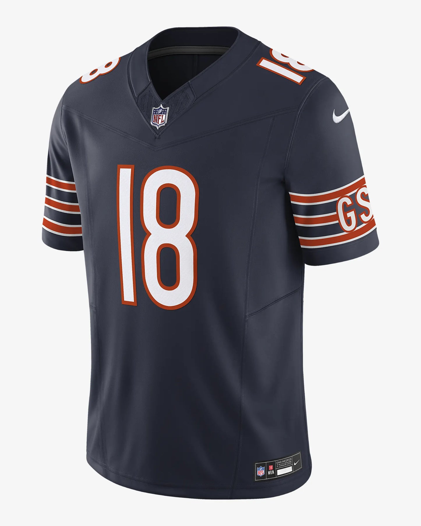 Camiseta Chicago bears local 2021/2022 vista sobre fondo blanco