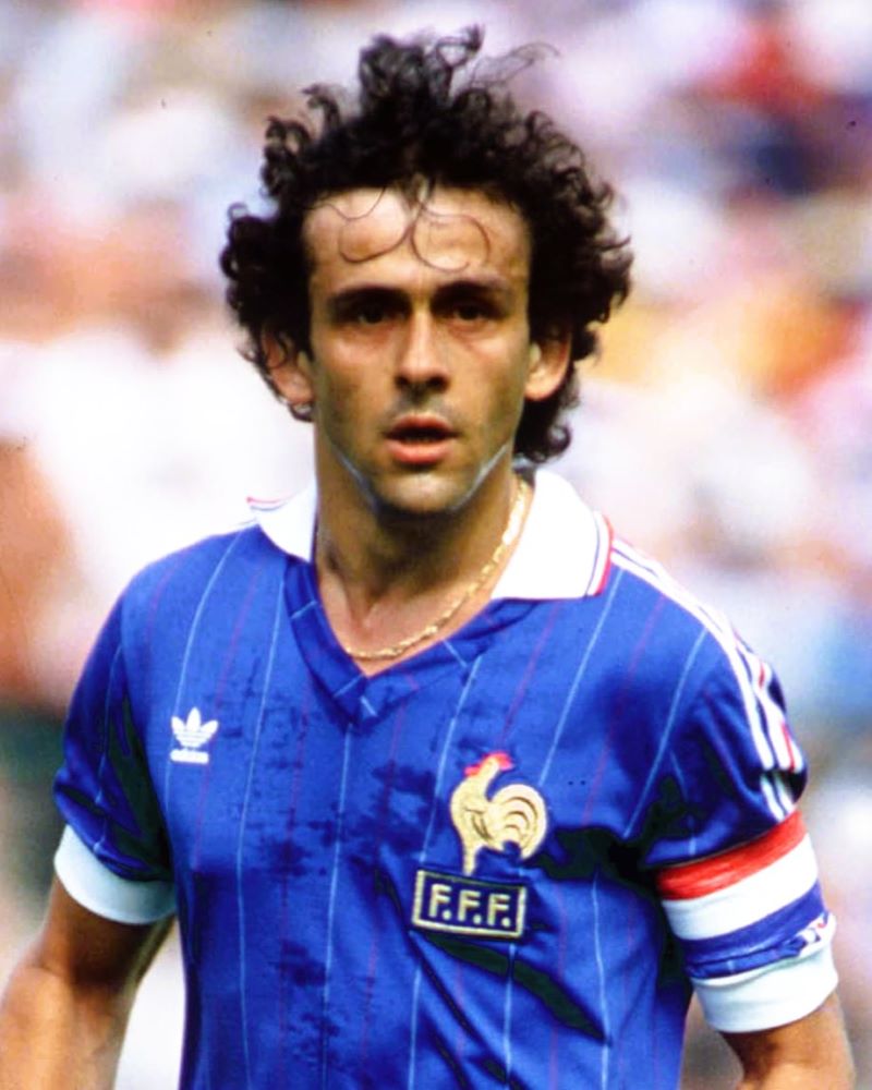 Camiseta Retro PLATINI MICHEL 1982-83 Francia