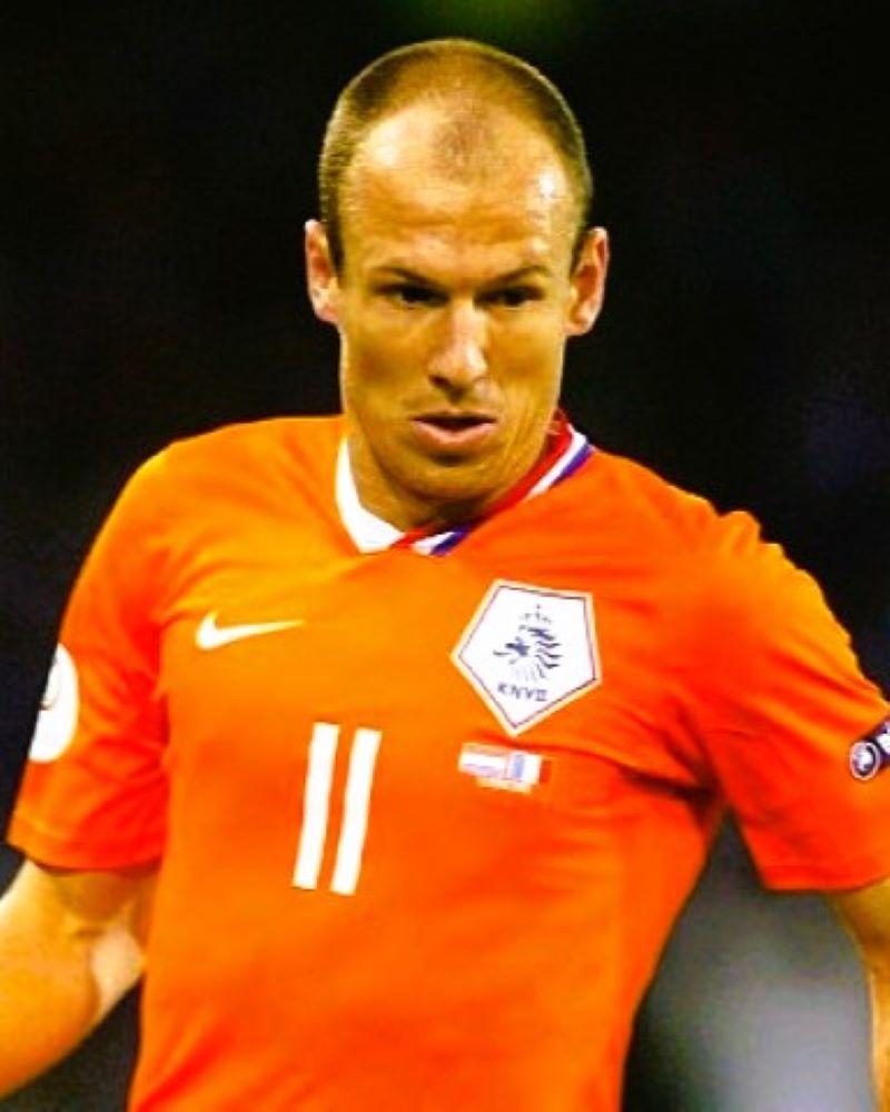 Camiseta Retro ROBBEN ARJEN 2008-09 Holanda