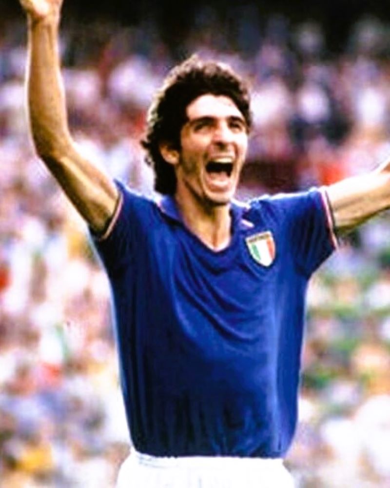Camiseta Retro ROSSI PAOLO 1982-83 Italia