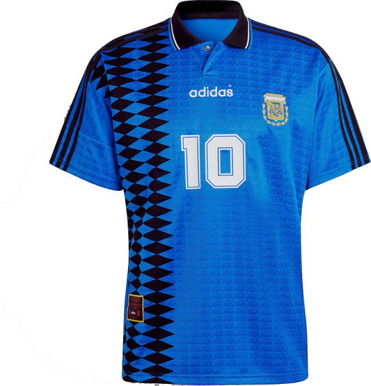 Camiseta Argentina Alternativa Retro - 1994 vista sobre fondo blanco