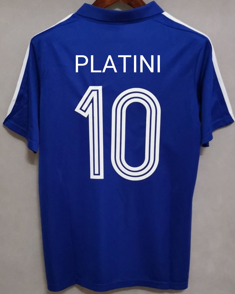 Camiseta Retro PLATINI MICHEL 1984-85 Francia