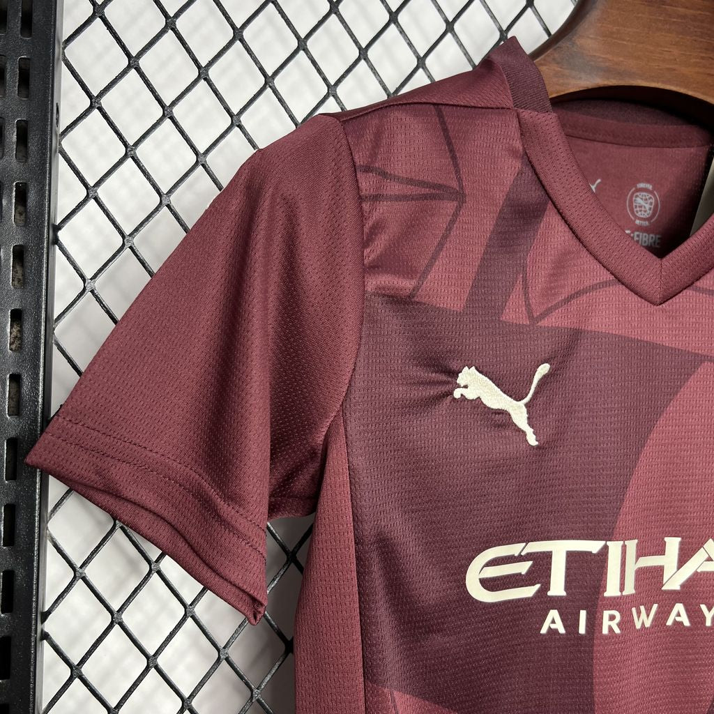 Tercera Equipación Niño Manchester City 24/25 Talla 16-28
