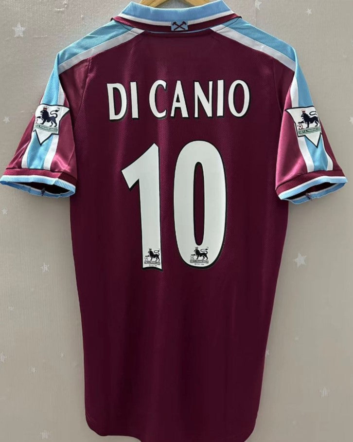 Camiseta Retro DI CANIO PAOLO 2000-01 West Ham