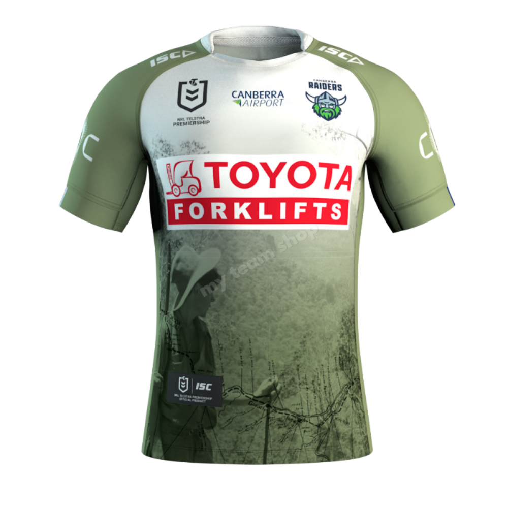 Camiseta Rugby CANBERRA RAIDERS 2025 NRL ANZAC