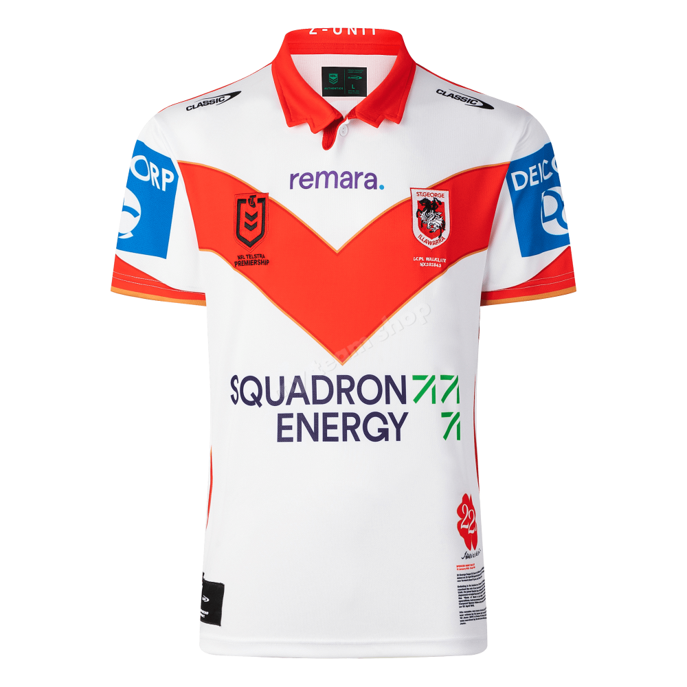 Camiseta Rugby DRAGONS 2025 NRL ANZAC