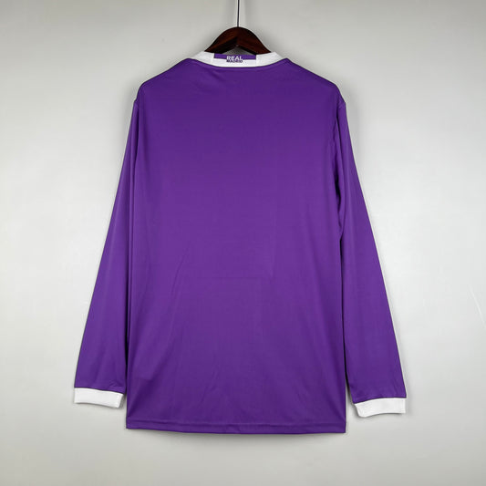 Camiseta Real Madrid visitante Retro 2016/17 - manga larga