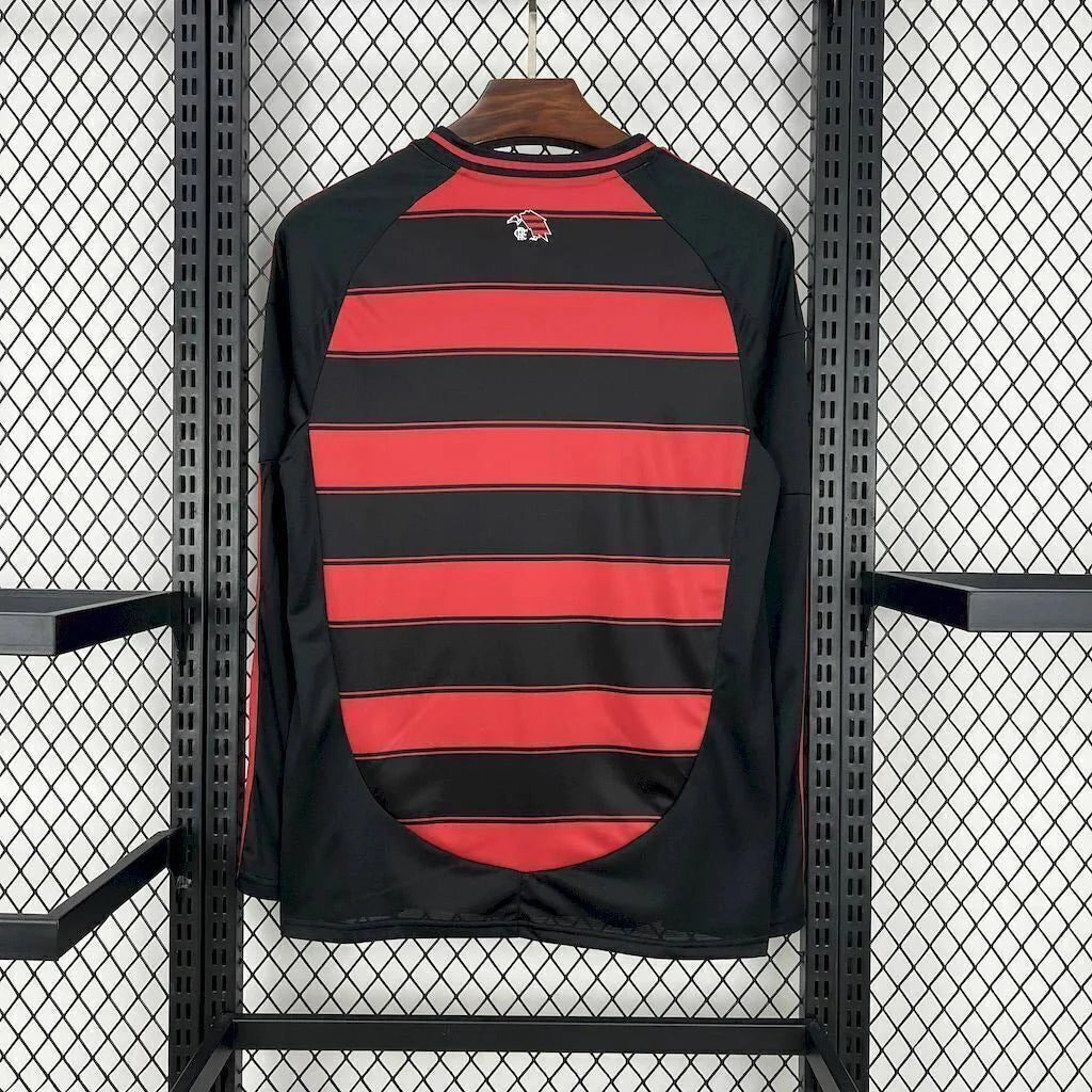 Camiseta Local Flamengo 25/26 Manga Larga