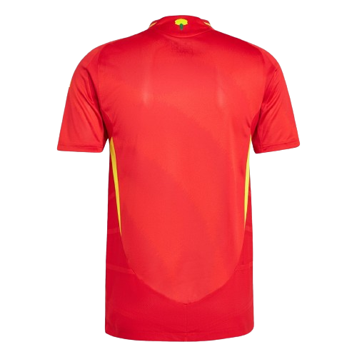 Camiseta España local - Eurocopa 2024 vista sobre fondo blanco