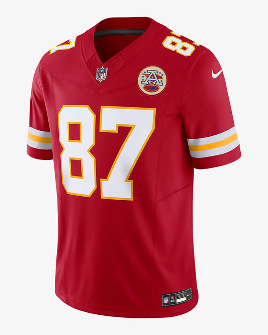 Camiseta Kansas city chiefs local vista sobre fondo blanco