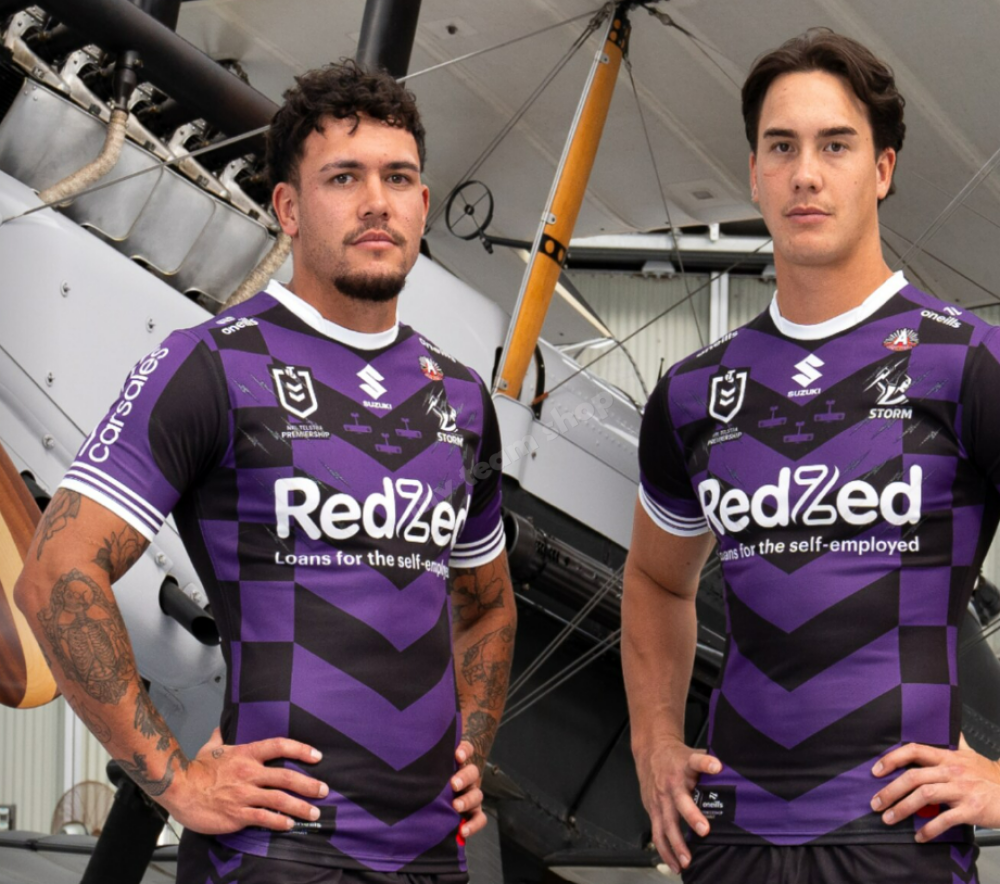 Camiseta Rugby MELBOURNE STORM 2025 NRL ANZAC