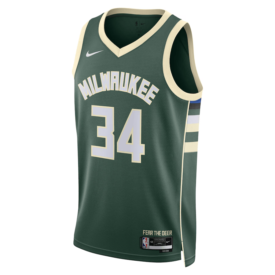 Camiseta Milwaukee Bucks 2024 - Icon Edition