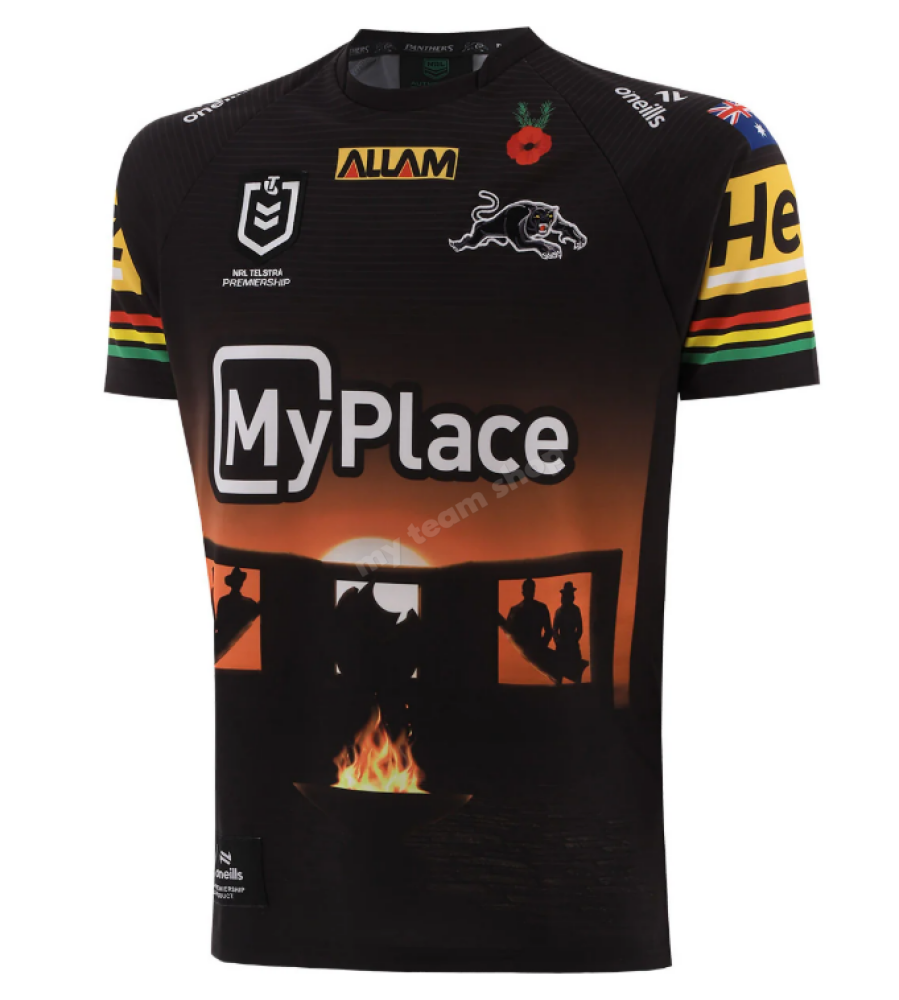 Camiseta Rugby PENRITH PANTHERS 2025 NRL ANZAC