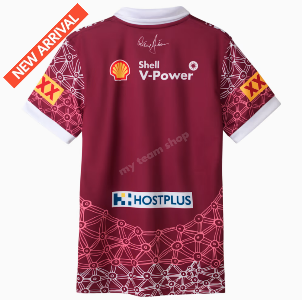 Camiseta Rugby QLD MAROONS STATE OF ORIGIN 2025 NRL INDIGENOUS