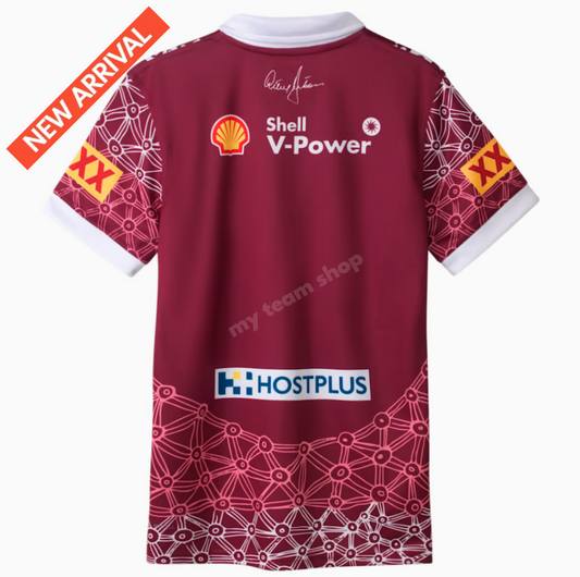 Camiseta Rugby QLD MAROONS STATE OF ORIGIN 2025 NRL INDIGENOUS