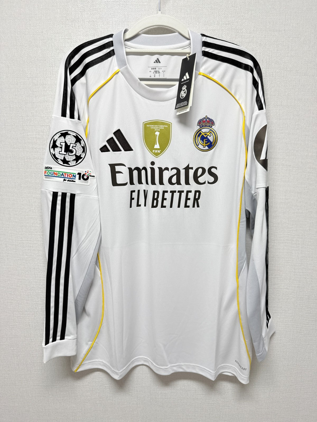 Camiseta Real Madrid Local VALVERDE #8 Manga Larga 2025/26